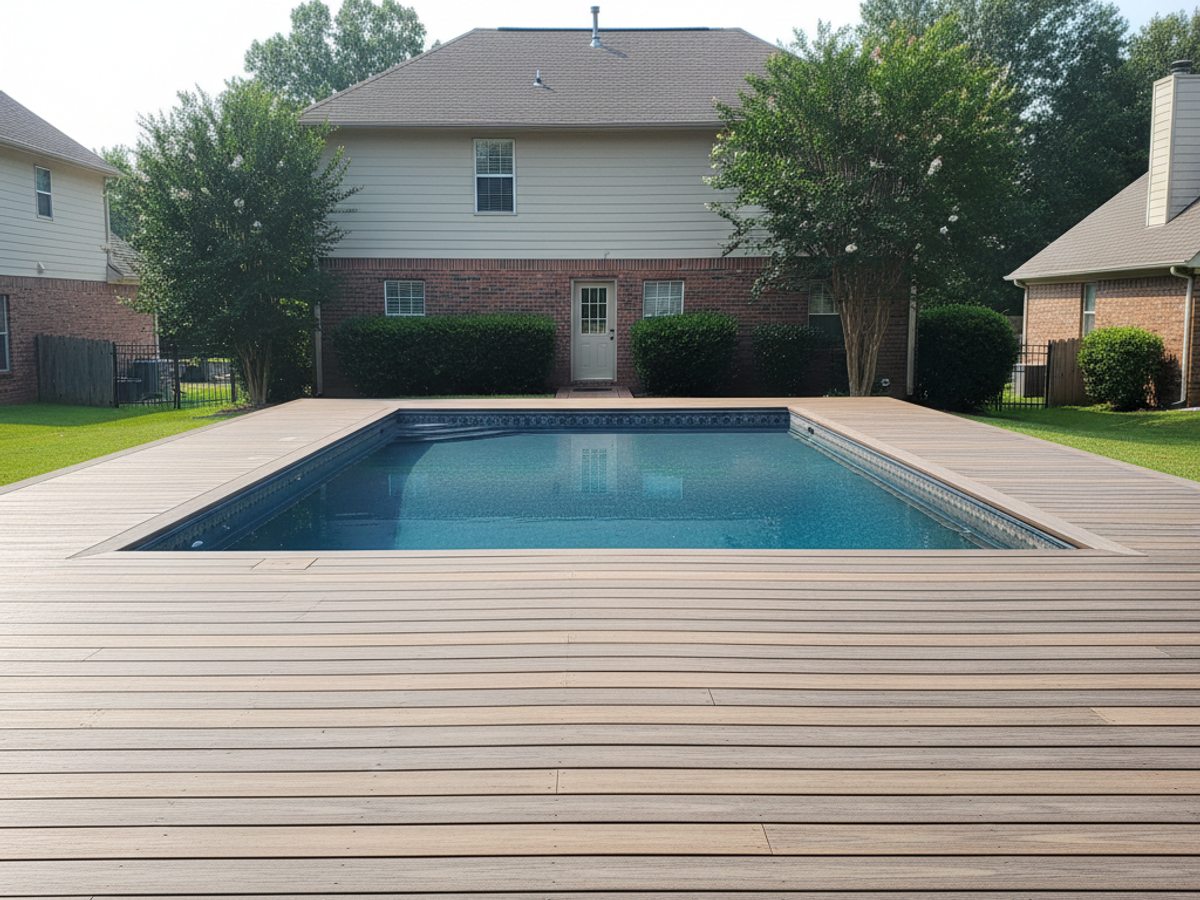 Composite Decking Installation completed by Majestic Deck in Foley, AL