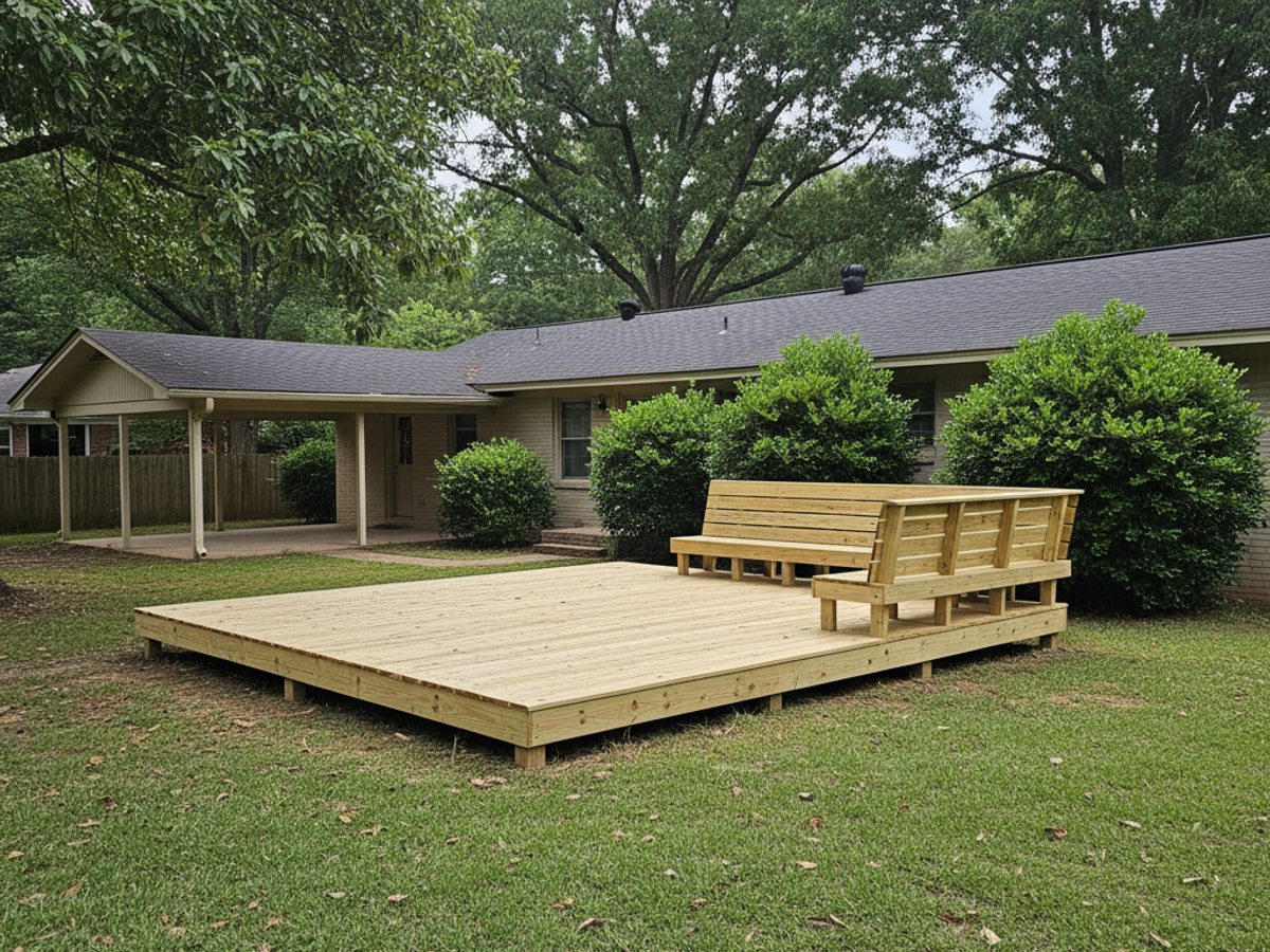 Composite Decking Installation completed by Majestic Deck in Fairhope, AL